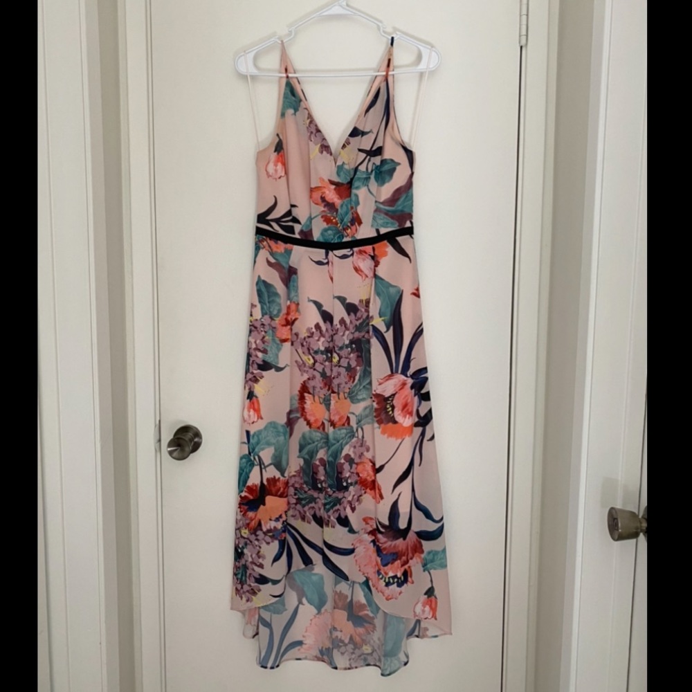 Posey Grove Midi - Blush floral dress